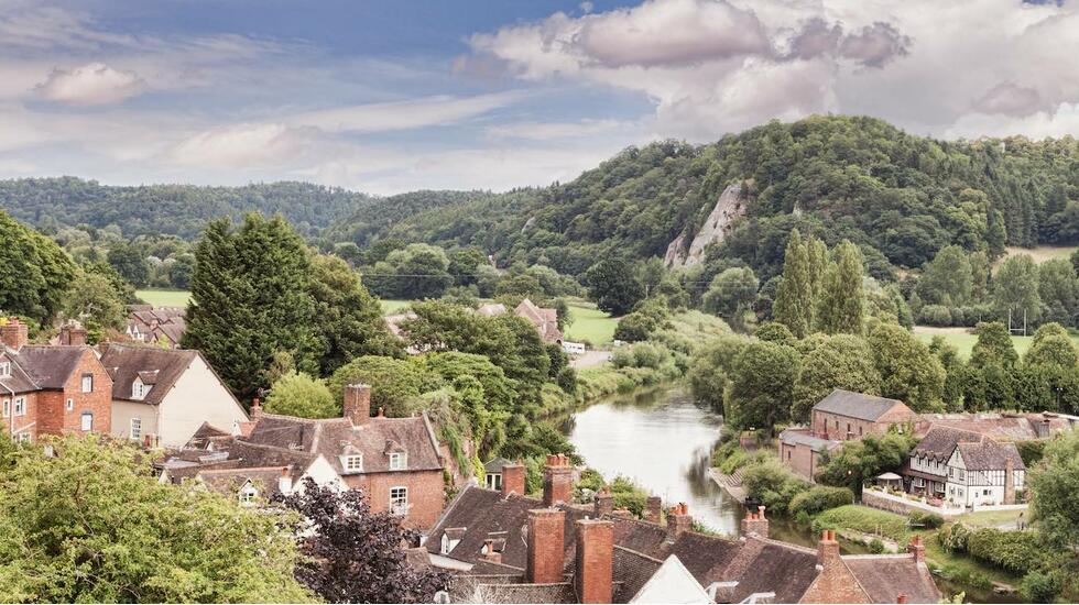 A Shropshire Village in the UK