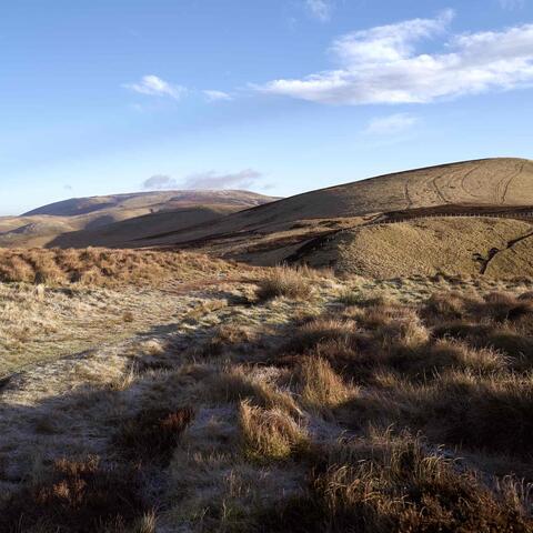 Hills in Northumberland, UK