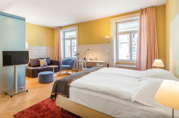 Bedroom, Alma Hotel, Zurich, Switzerland