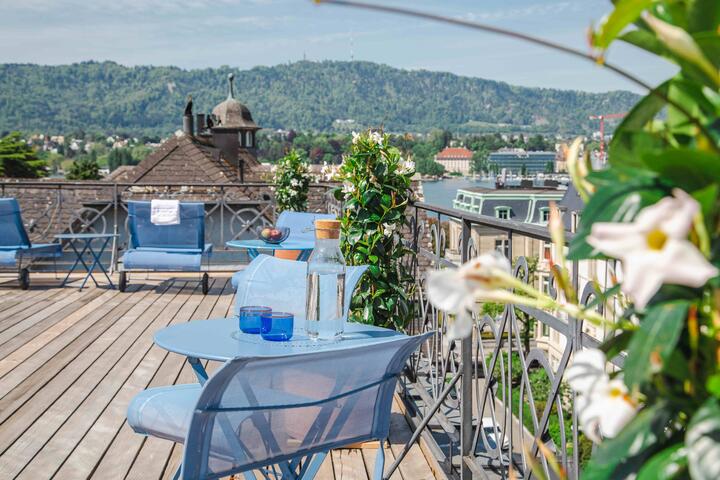 Terrace, Alma Hotel, Zurich, Switzerland