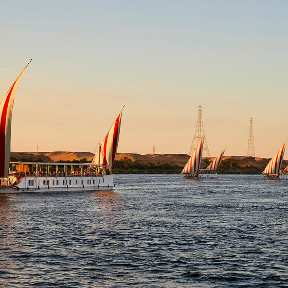 Nour el Nil Boats on the Nile in Egypt