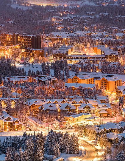 Breckenridge, Colorado at dusk