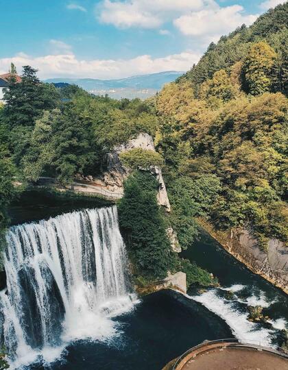 Jajce Waterfall, Travnik, Bosnia and Herzegovina