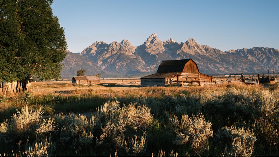 susnet landscape in cody wyoming us