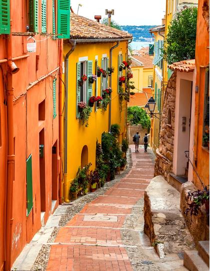 A street in Menton, France