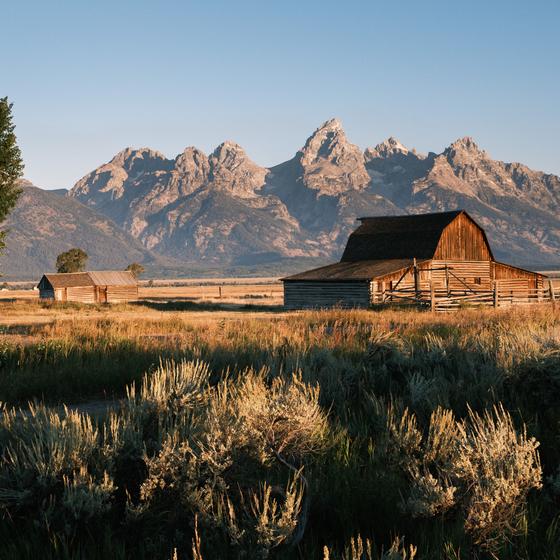 susnet landscape in cody wyoming us