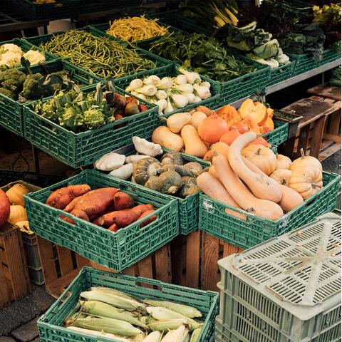 Farmer's Market in Carouge, Geneva