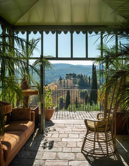 Entrance, Castello di Reschio, Italy