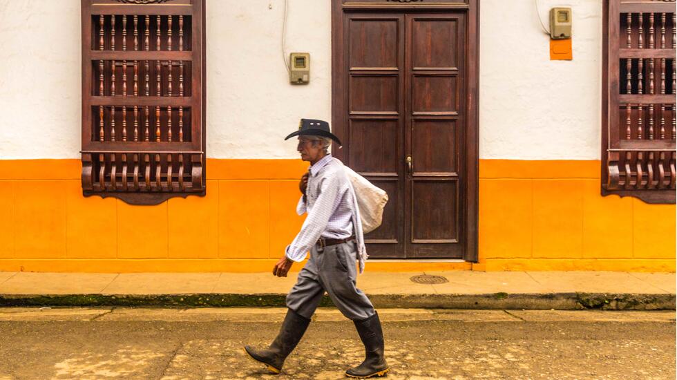 Cowboy in Jardin, Colombia