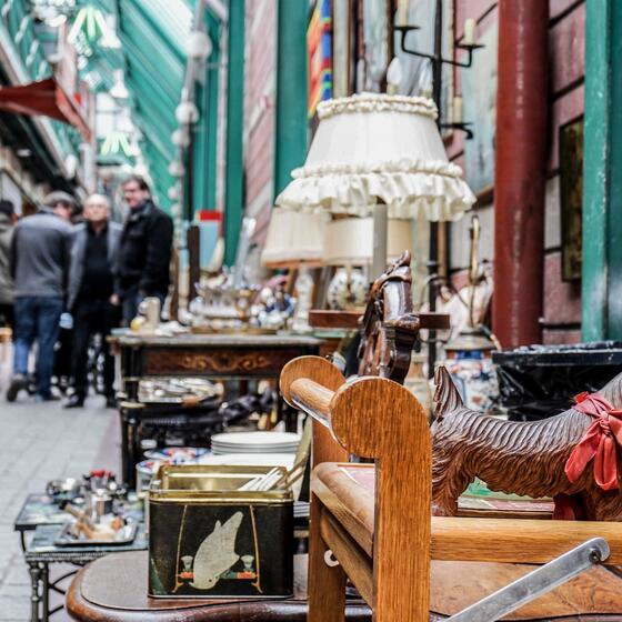 Antiques at a Parisian flea market