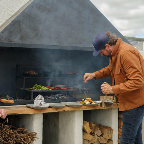 BBQ, The Standard Inn, Portscatho, Cornwall, UK