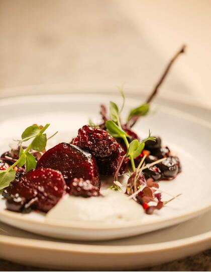 Beetroot Dish, Six Senses, Rome