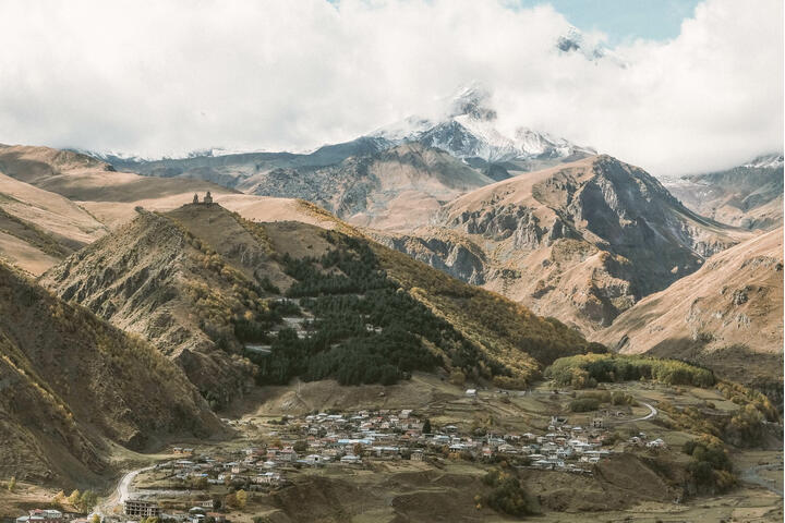 Stepantsminda: The Rugged Georgian Town with a Striking Brutalist Hotel