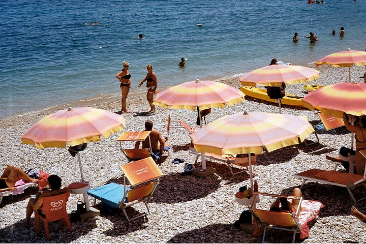 Striped Umbrellas, Seaside Portraits and a Socially Distanced Summer in Sicily, Italy