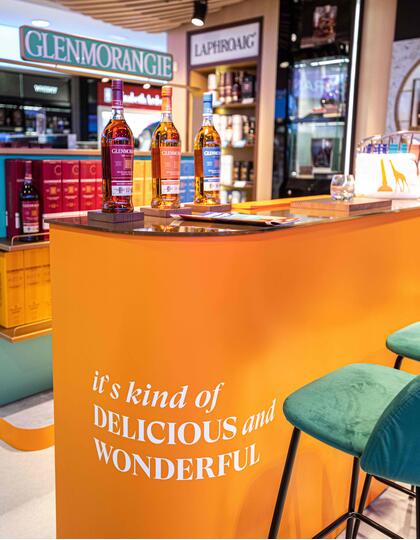 Glenmorangie Whisky pop-up, Madrid airport