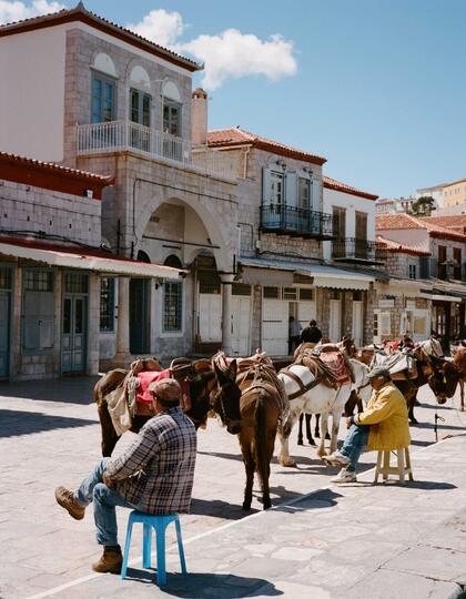 Town square, Hydra, Greece