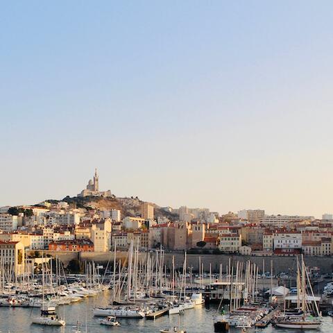 Marseille waterfront, France