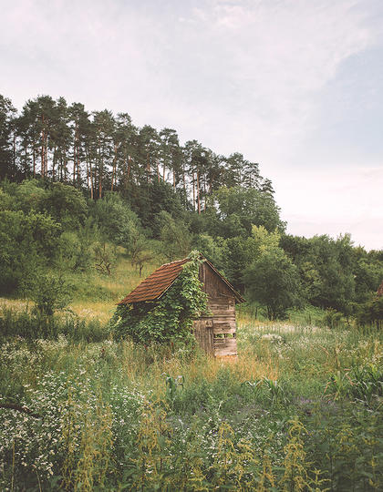 An agricultural building in Transylvania, Romania