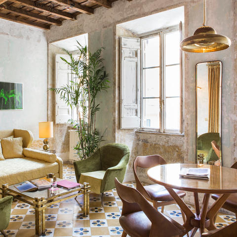 A suite at G-Rough, a boutique hotel in Rome, Italy