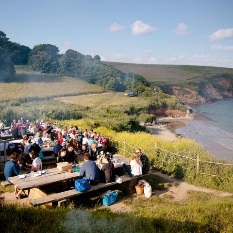 One of the UK's best beach restaurants, The Hidden Hut in Cornwall