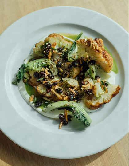 A dish at Osteria Bisnona in Locarno, Ticino