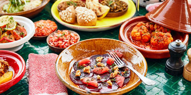 Moroccan dishes on offer at El Fenn