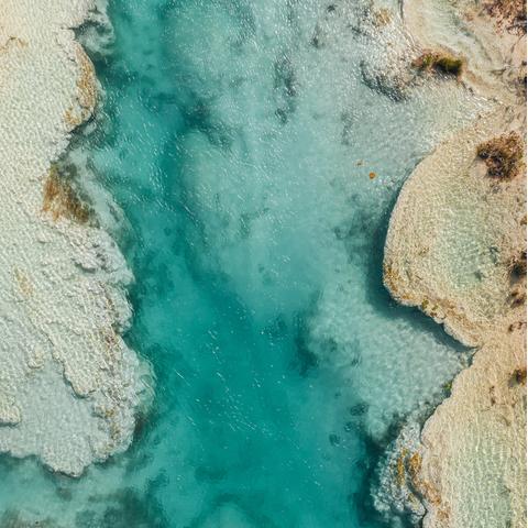 lagoon in bacalar mexico 