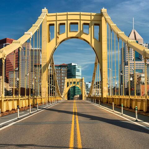 Bridge in Pittsburgh, Pennsylvania, USA